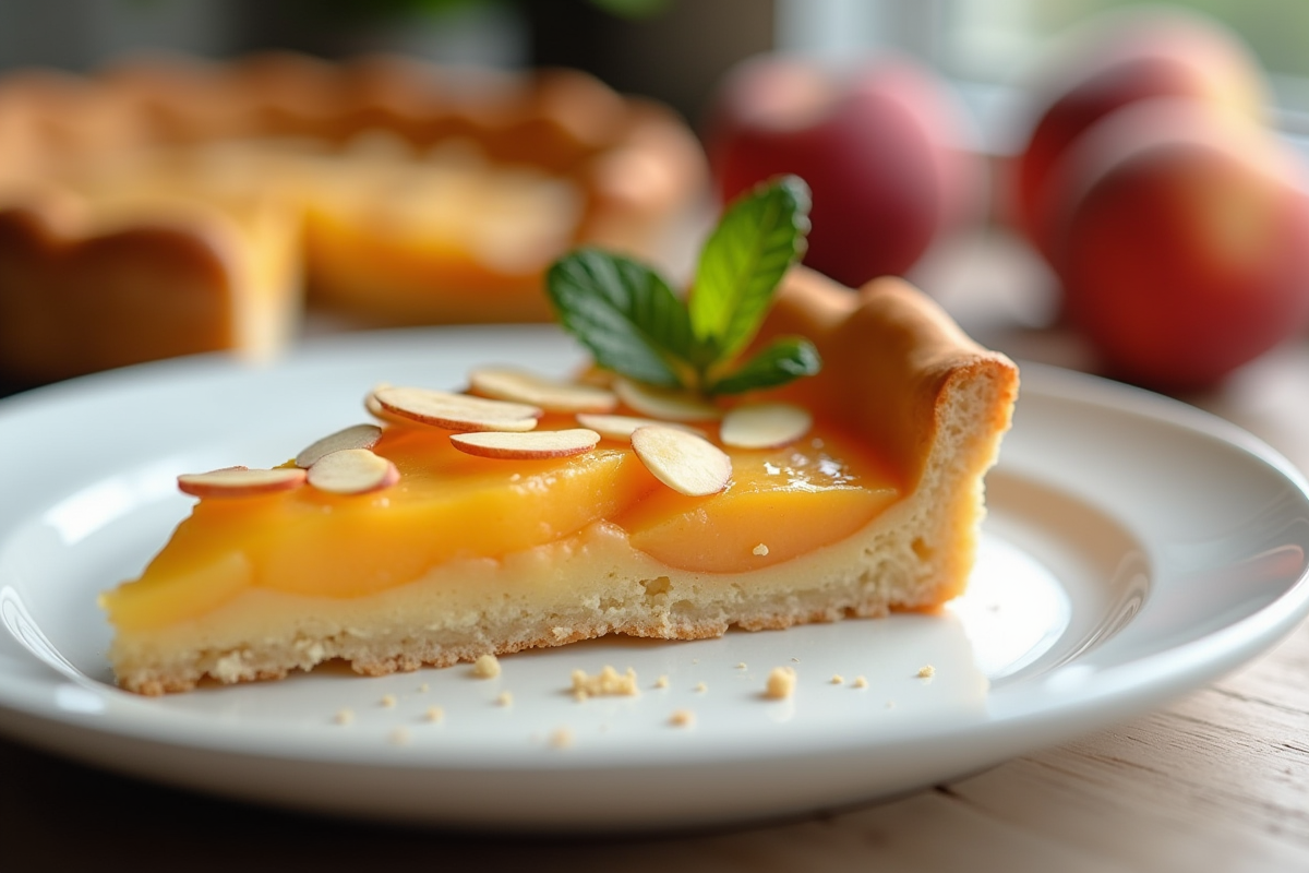 tarte pêche