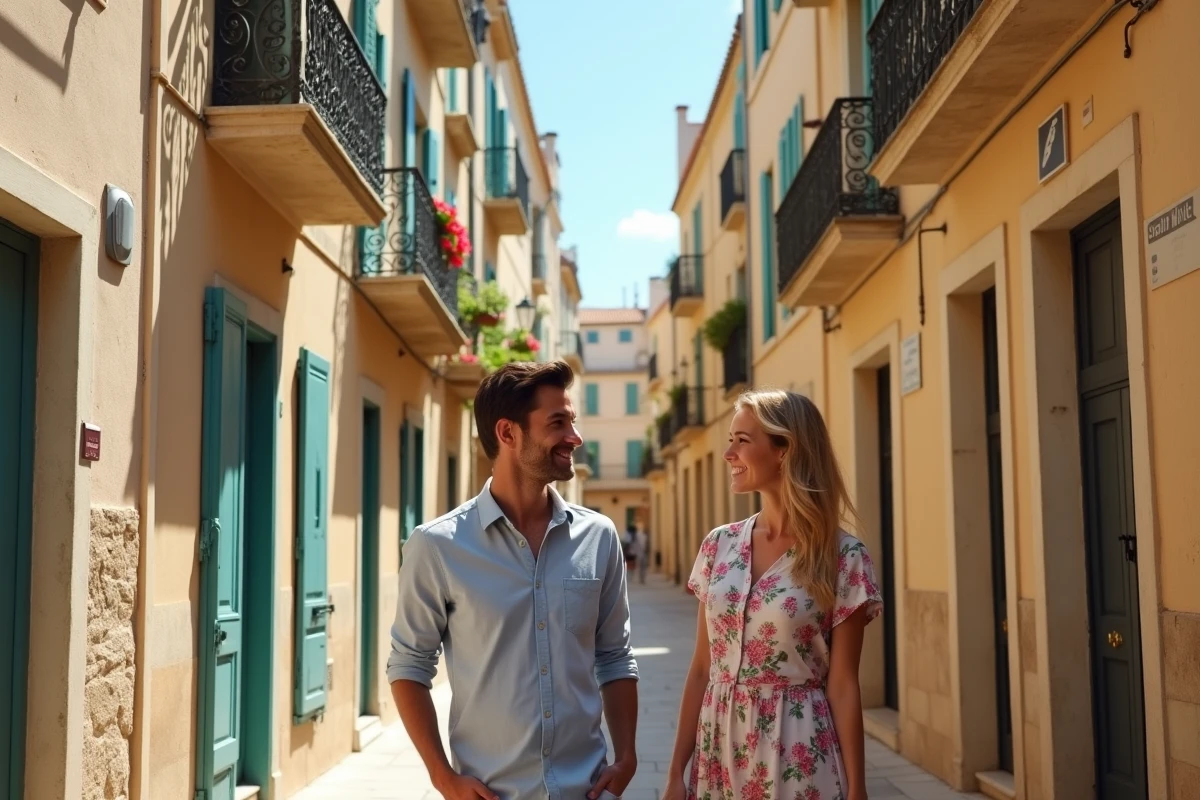 Ruelle historique de Sète utilisée comme décor de tournage dans Demain nous appartient